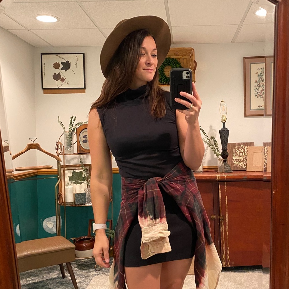 Sleeveless Turtleneck Dress